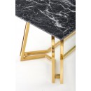 Стол обеденный HALMAR KONAMI черный мрамор/золотой 160/90